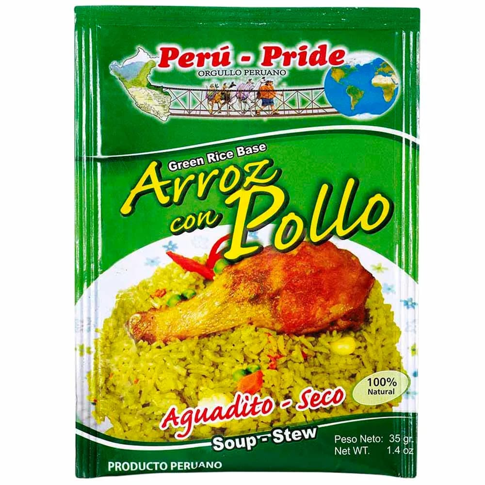 Base de Arroz con Pollo PERÚ- PRIDE Bolsa 35g