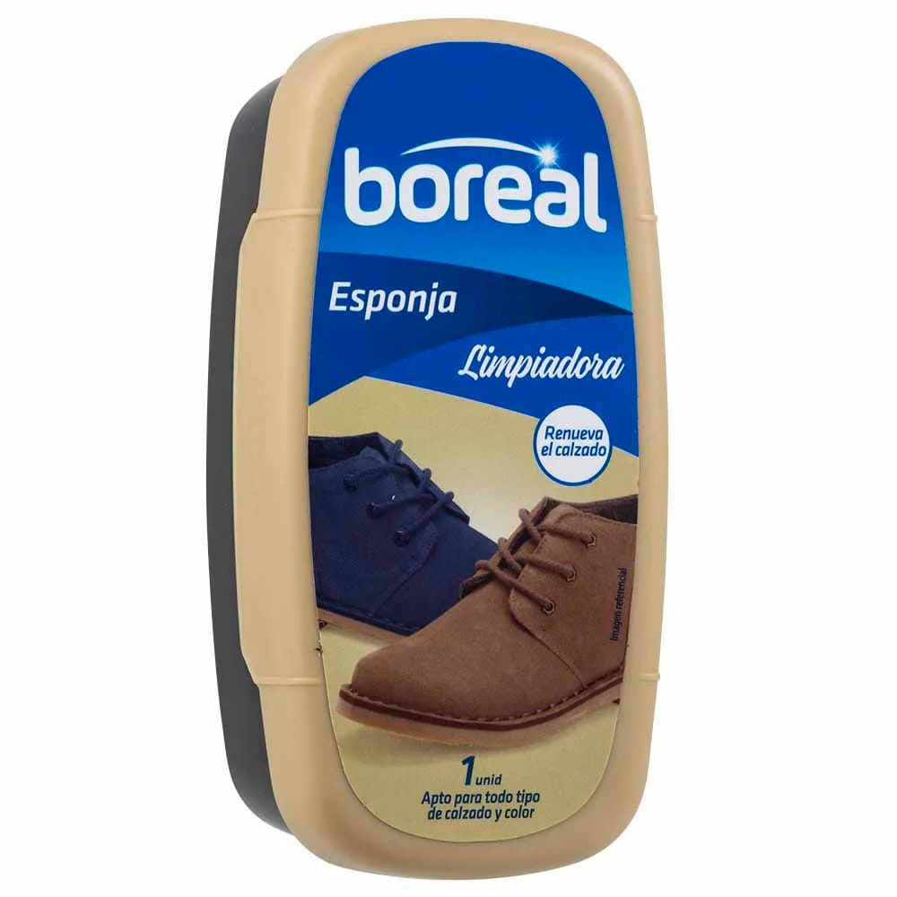 Esponja Limpiador para Calzado BOREAL Paquete 1un