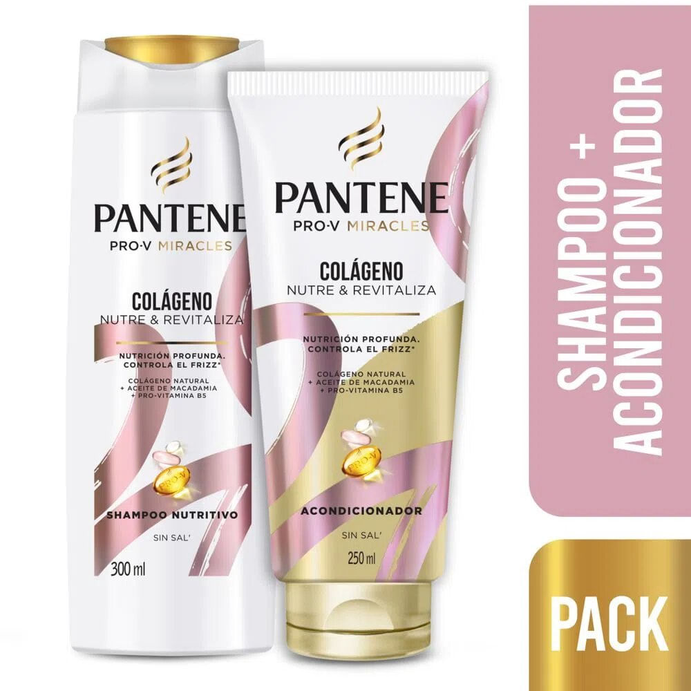 Pack PANTENE Pro-V Shampoo Colágeno Nutre & Revitaliza + Acondicionador Colágeno Nutre & Revitaliza