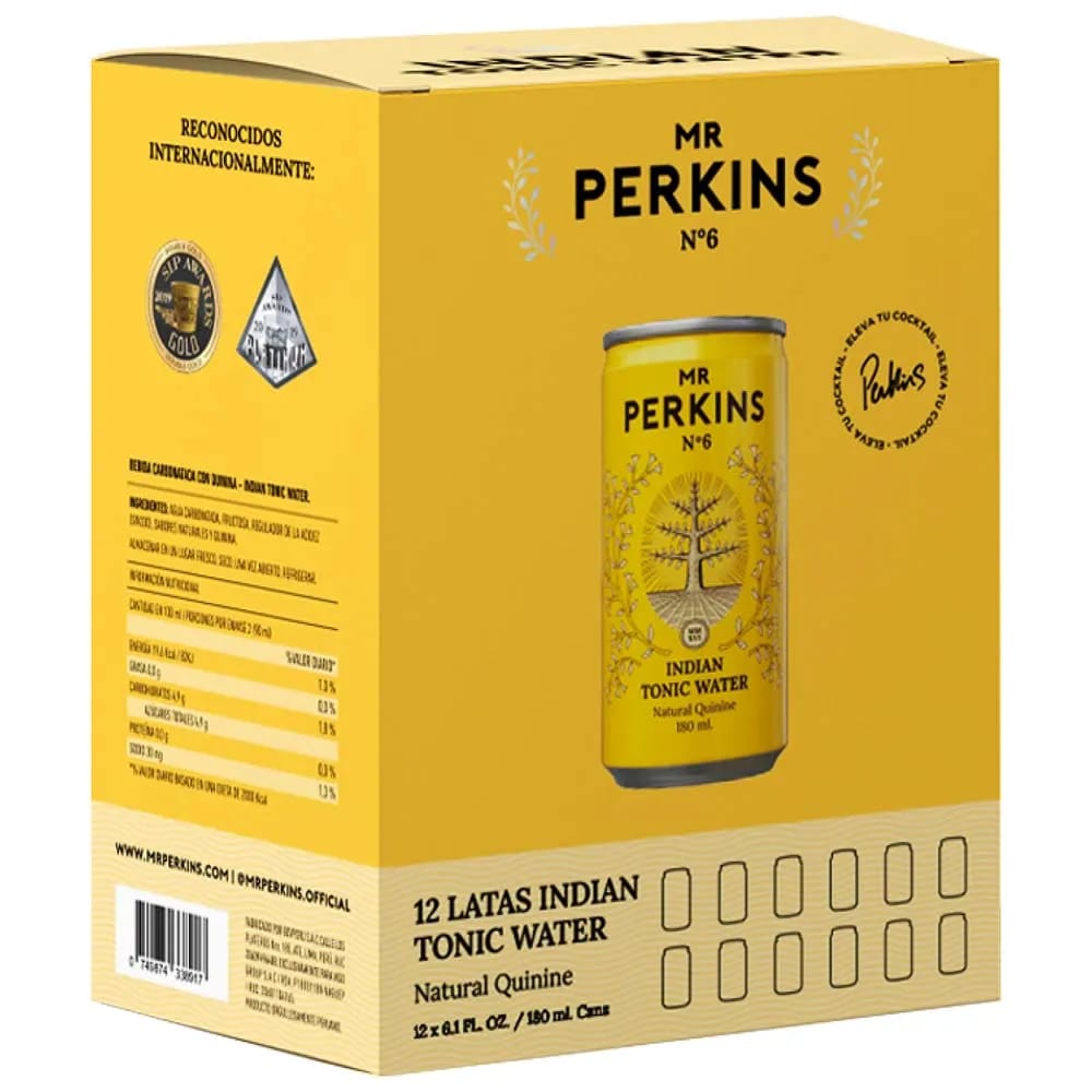 Agua Tónica MR PERKINS 12 Pack Lata 180ml
