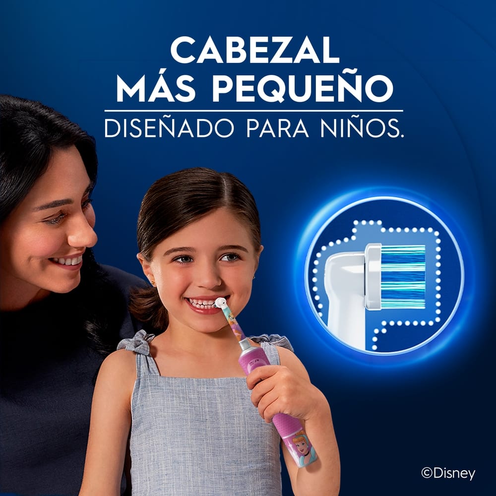 Cabezales de Repuesto ORAL-B para Cepillo Dental Eléctrico Disney Princesas Blíster 2un