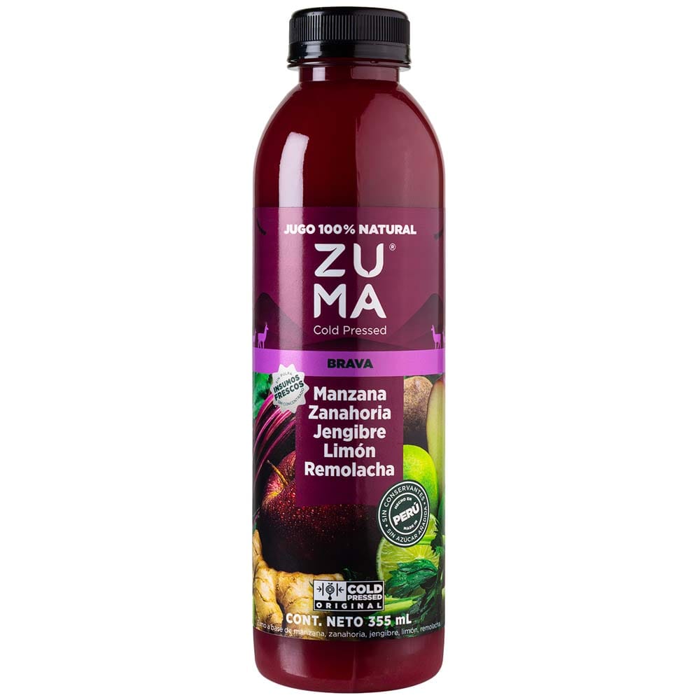 Jugo ZUMA COLD PRESSED Betebrava Botella 355ml