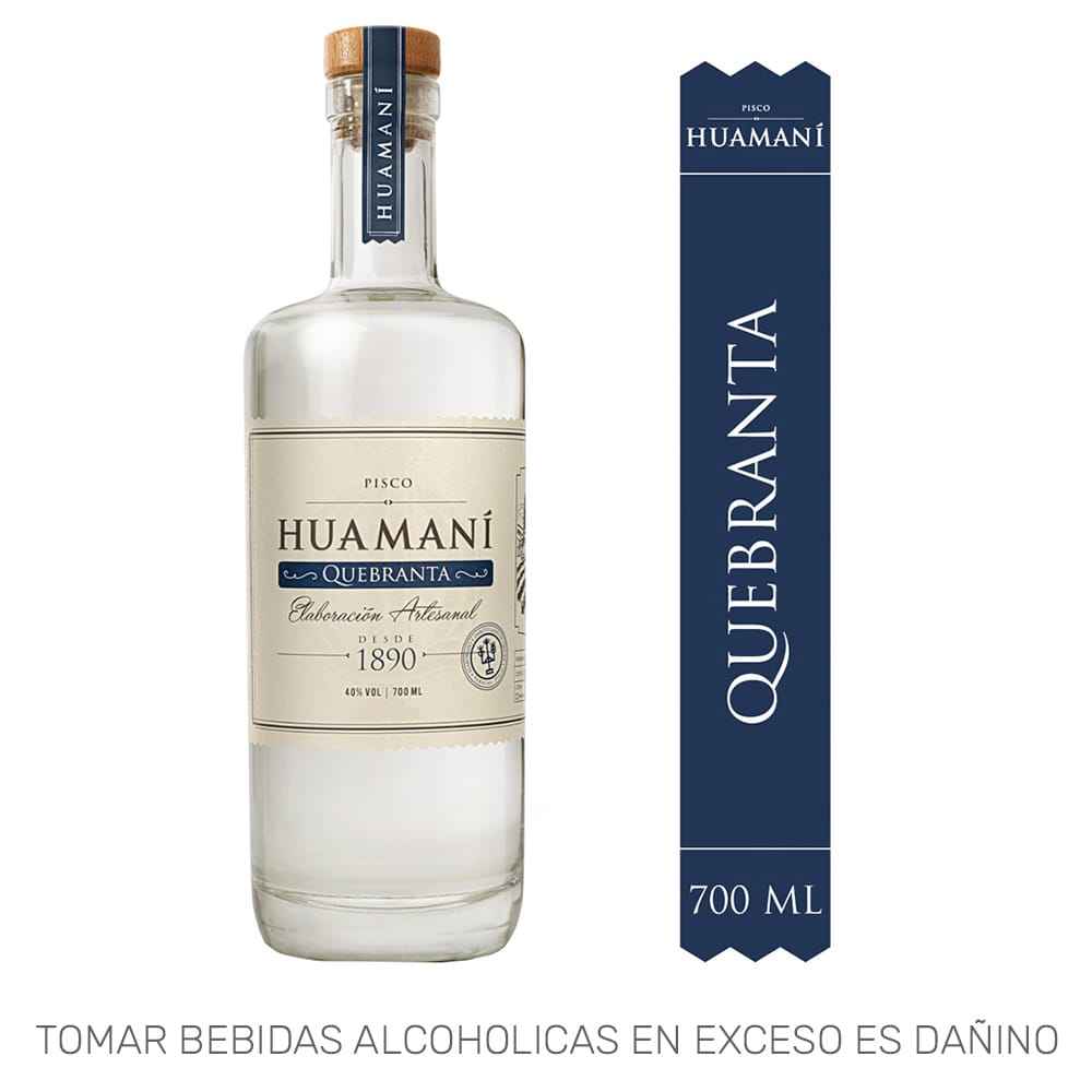 Pisco HUAMANÍ Quebranta Botella 700ml