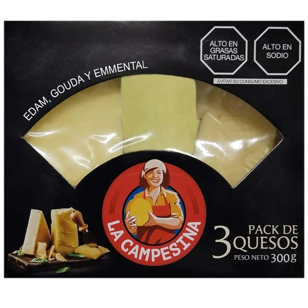 Pack Quesos Gourmet LA CAMPESINA Caja 300g