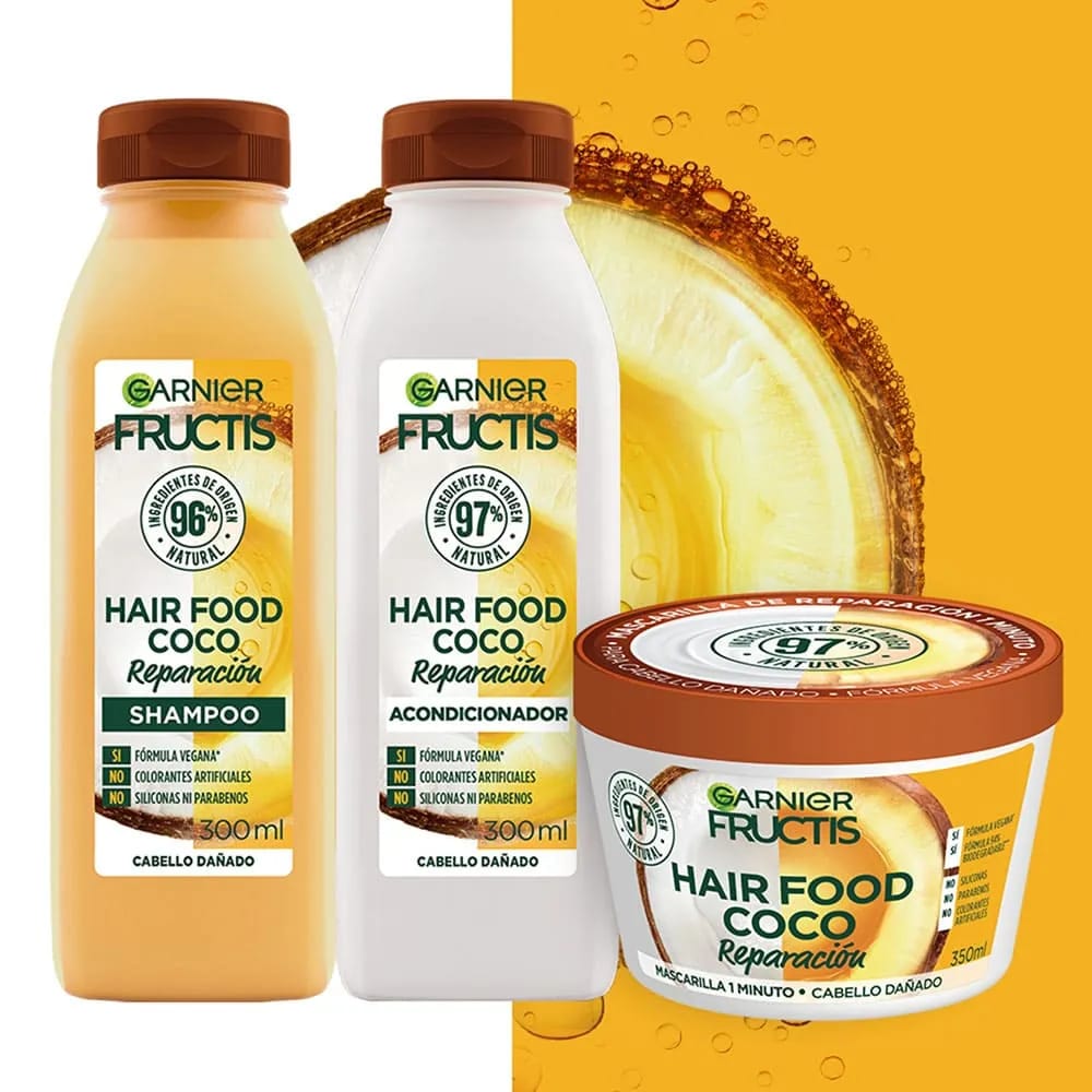 Mascarilla Reparadora FRUCTIS Hair Food de Coco Frasco 350ml