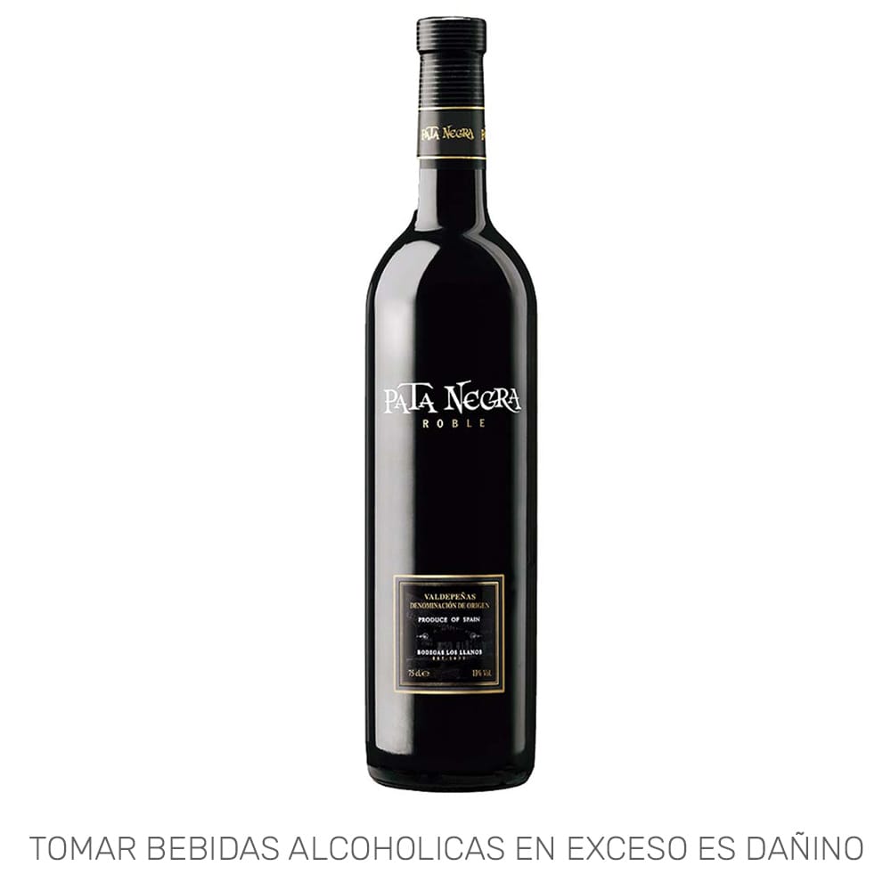 Vino Tinto PATA NEGRA Roble Tempranillo Botella 750ml