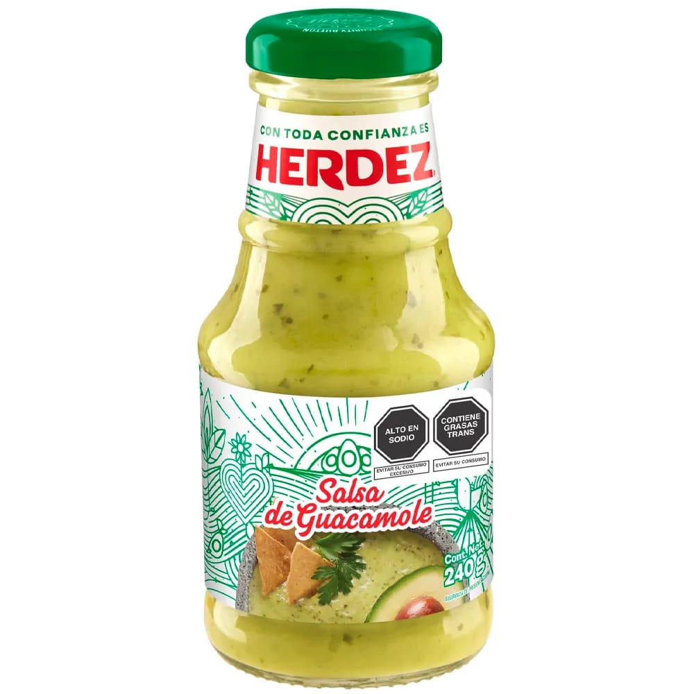 Salsa Guacamole HERDEZ Frasco 240g