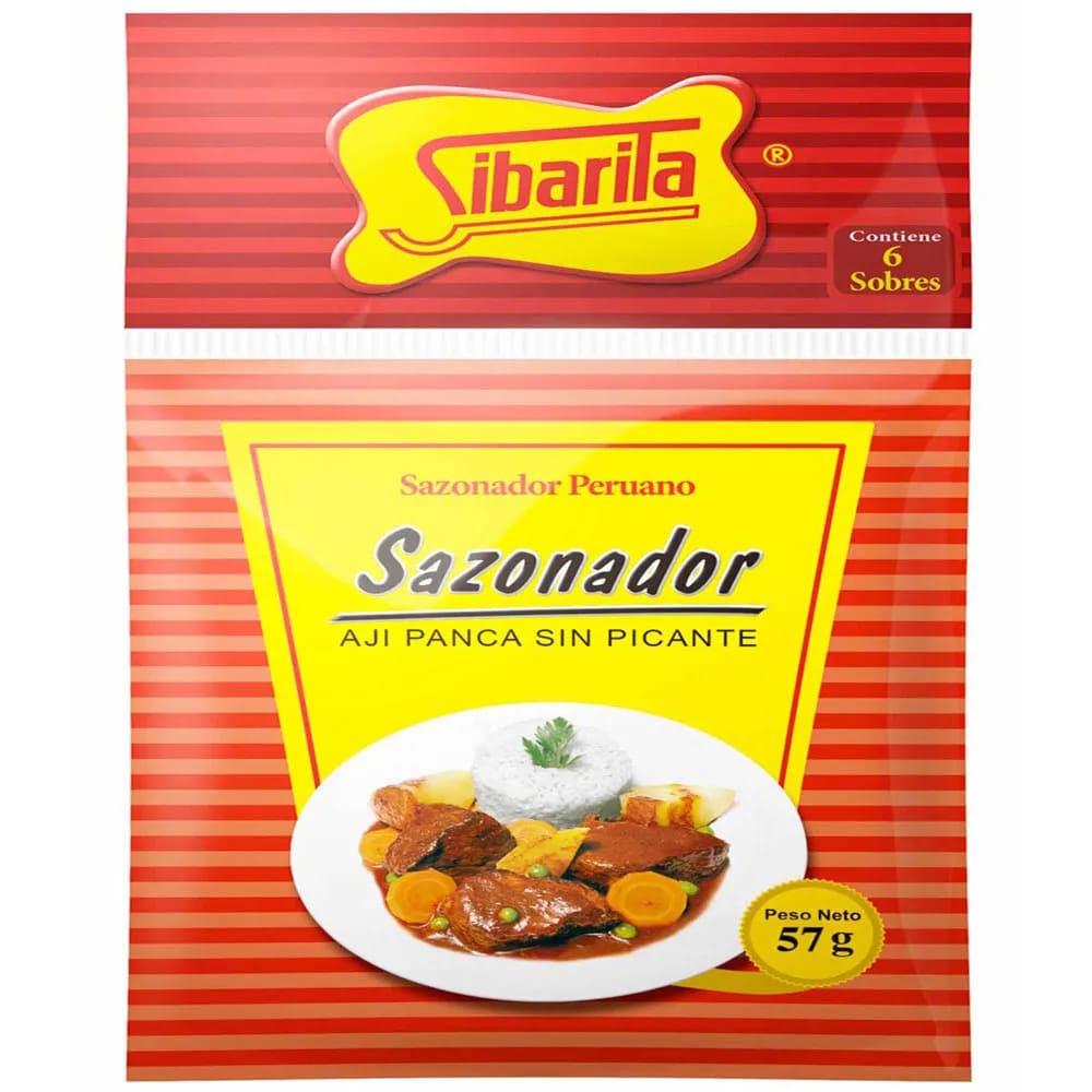 Sazonador SIBARITA Sobre 57g Bolsa 6un