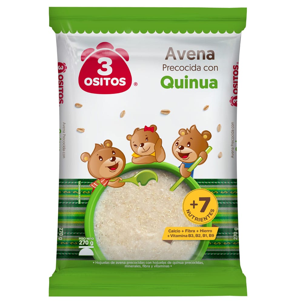 Quinua Avena Premium 3 OSITOS Bolsa 270g