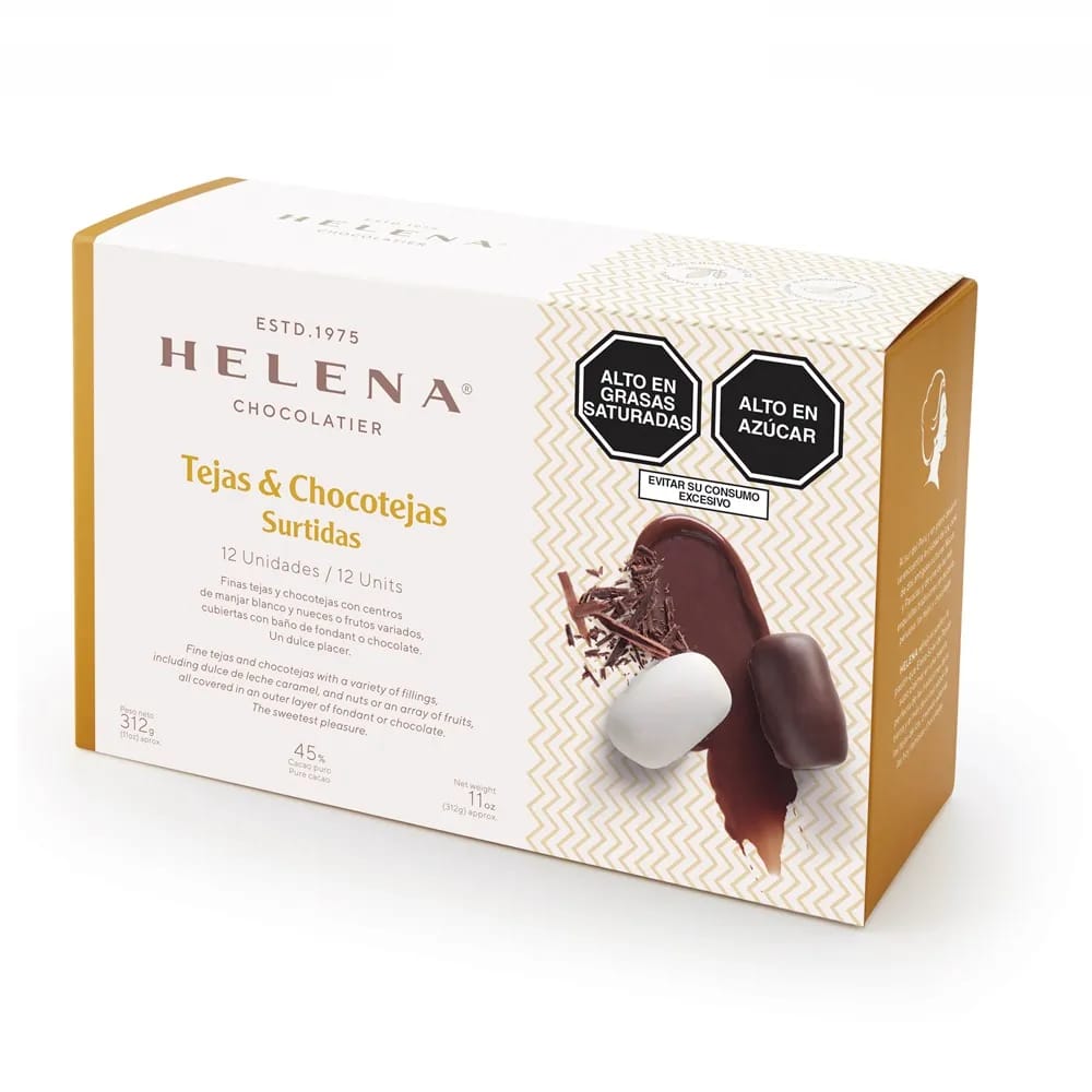 Chocotejas HELENA Con frutos variados Caja 12Un