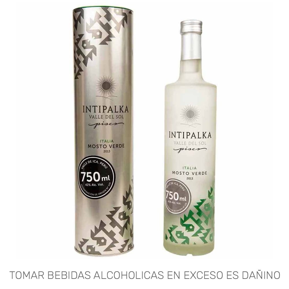 Pisco INTIPALKA Mosto Verde Italia Botella 750ml