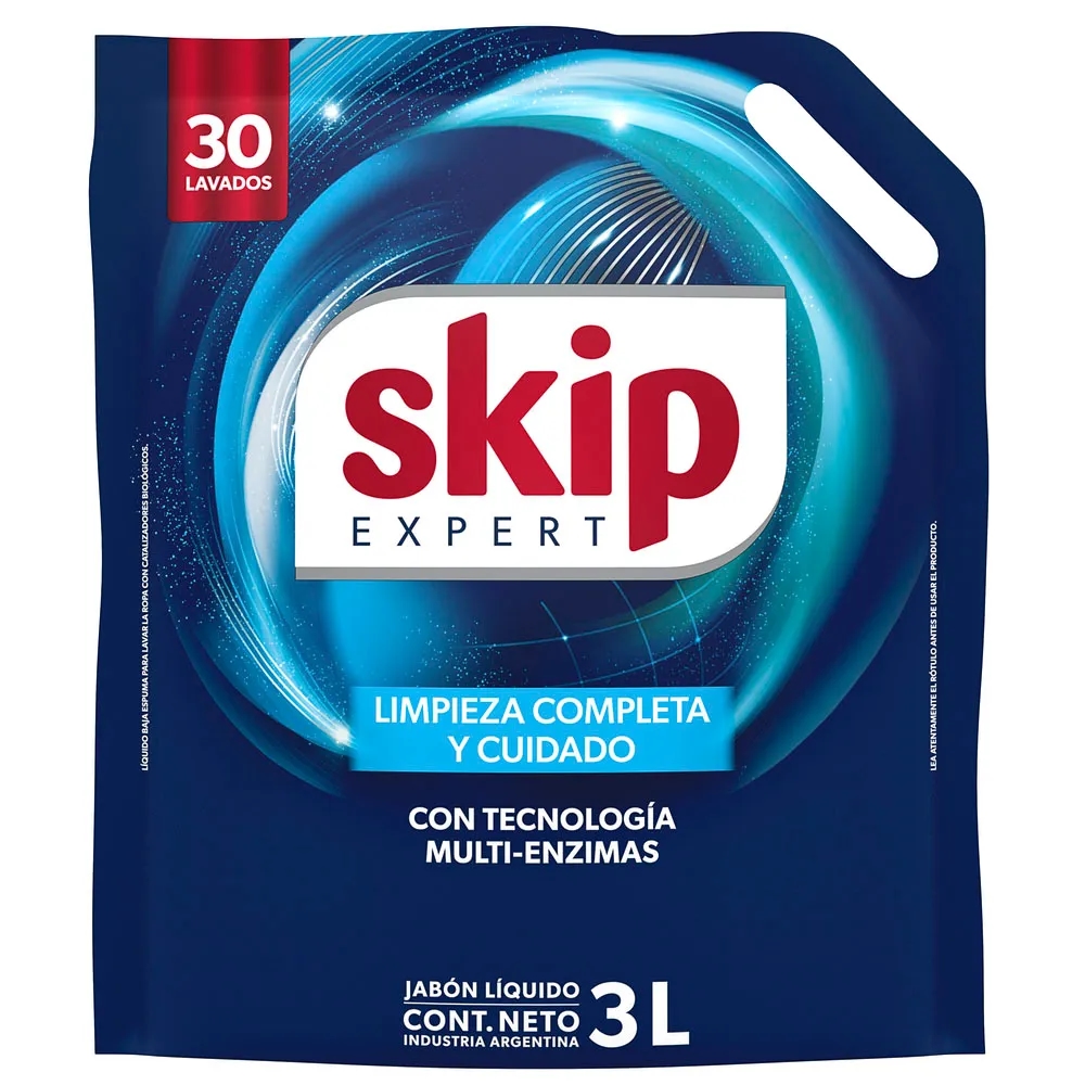 Detergente Líquido  Bio Enzimas SKIP Doypack 3L