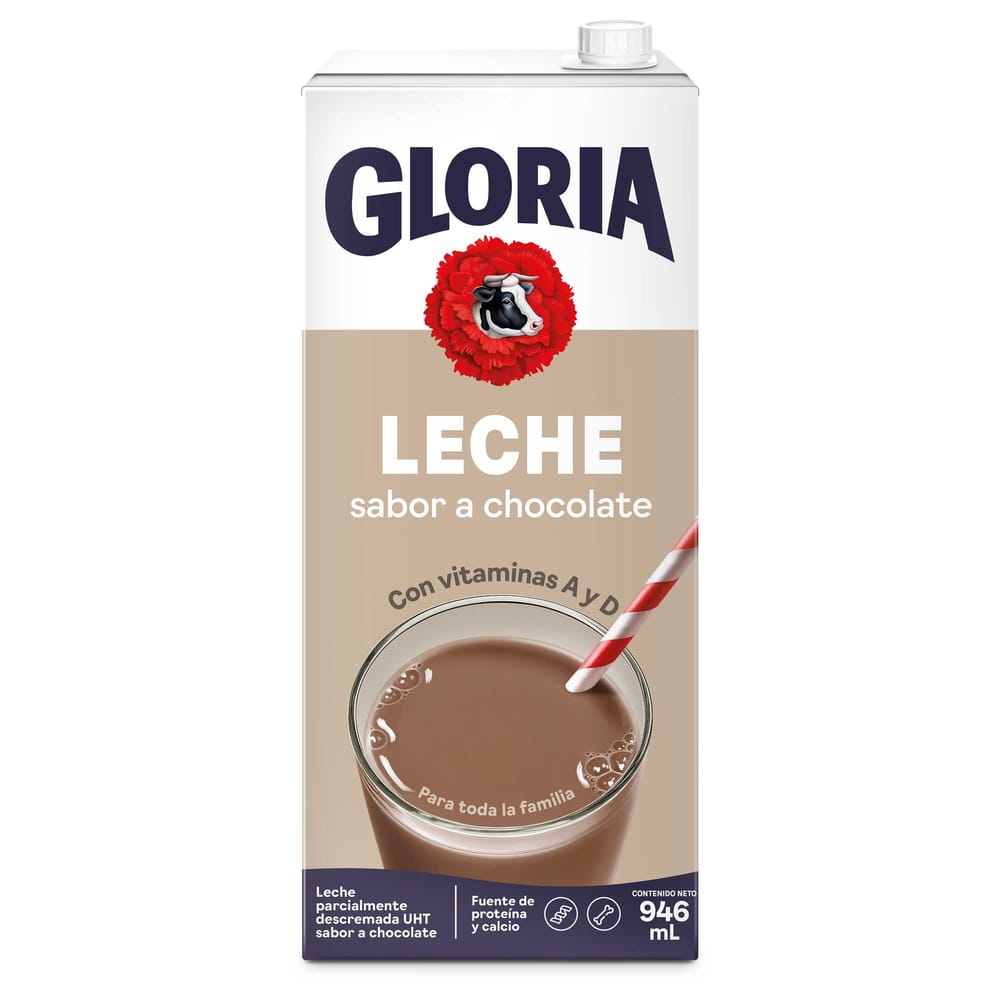Leche GLORIA UHT Chocolatada Caja 946ml