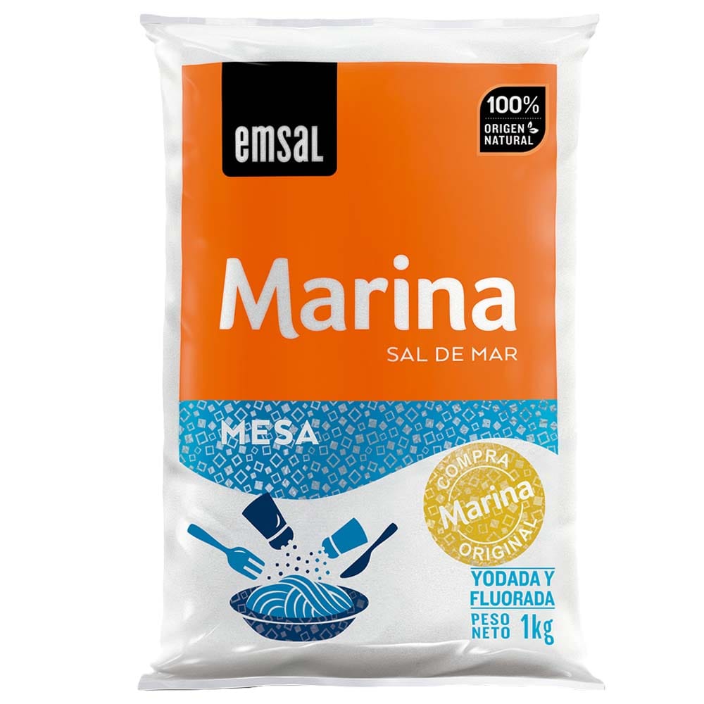 Sal Marina EMSAL Mesa Bolsa 1Kg