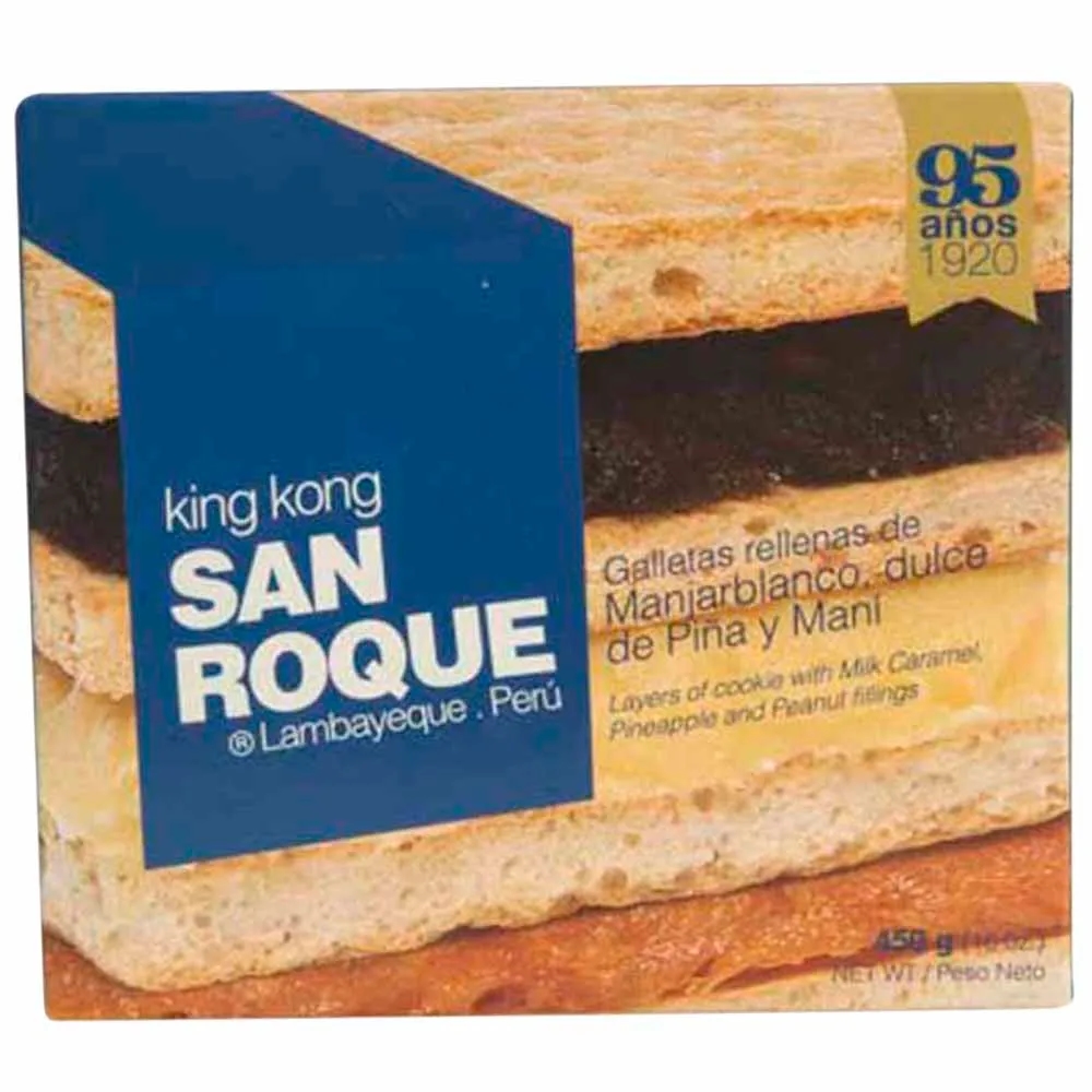 King Kong SAN ROQUE Manjar Blanco Caja 450g