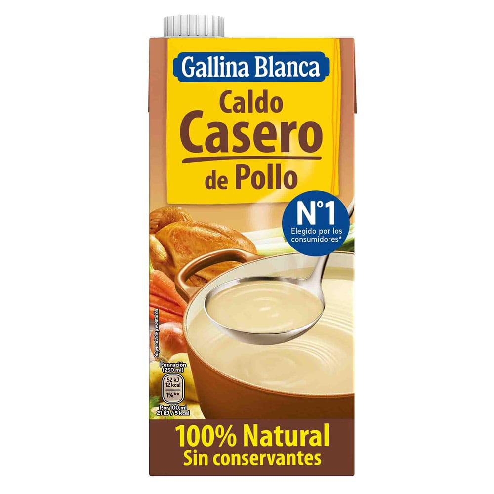 Caldo de Pollo GALLINA BLANCA Caja 1L