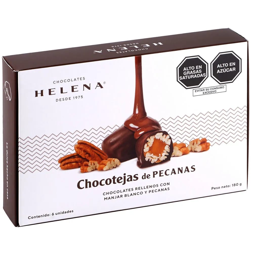 Chocotejas de Pecana HELENA Caja 180g