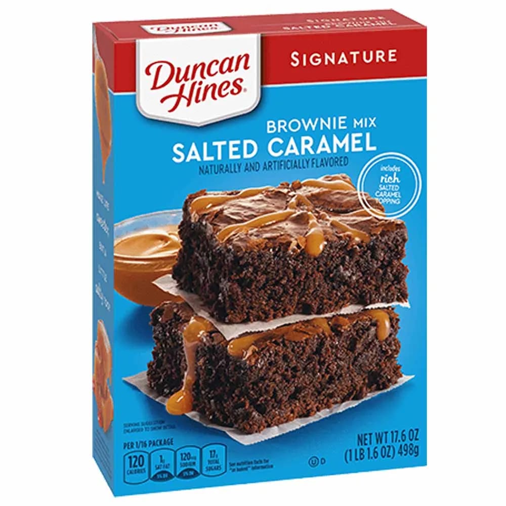 Mezcla para Preparar Torta DUNCAN Hines Brownie Mix Caramel Caja 498g