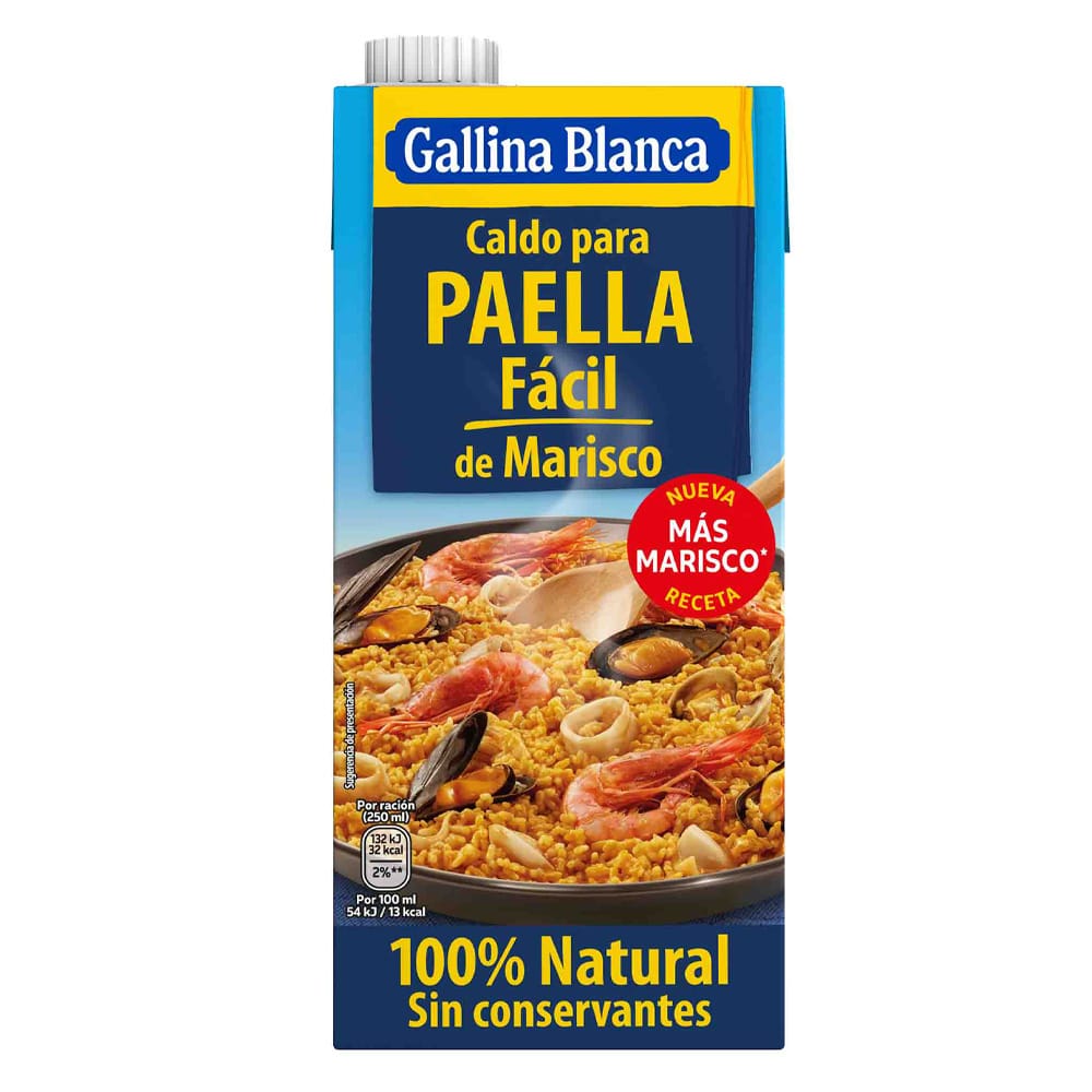 Caldo de Paella Marisco GALLINA BLANCA Caja 1L