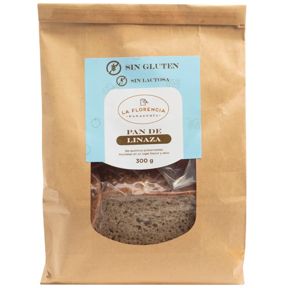 Pan de Linaza sin Gluten LA FLORENCIA Bolsa 300g