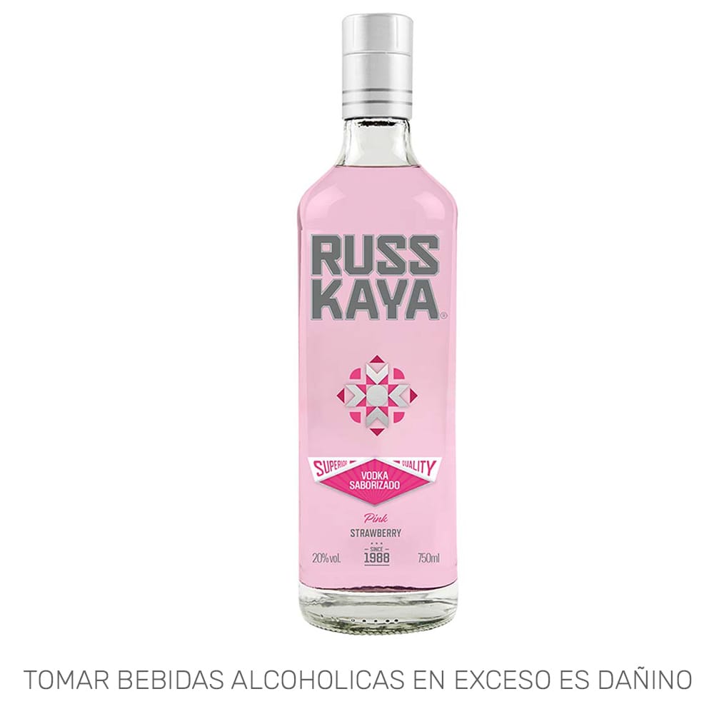 Vodka RUSSKAYA Pink Botella 750ml