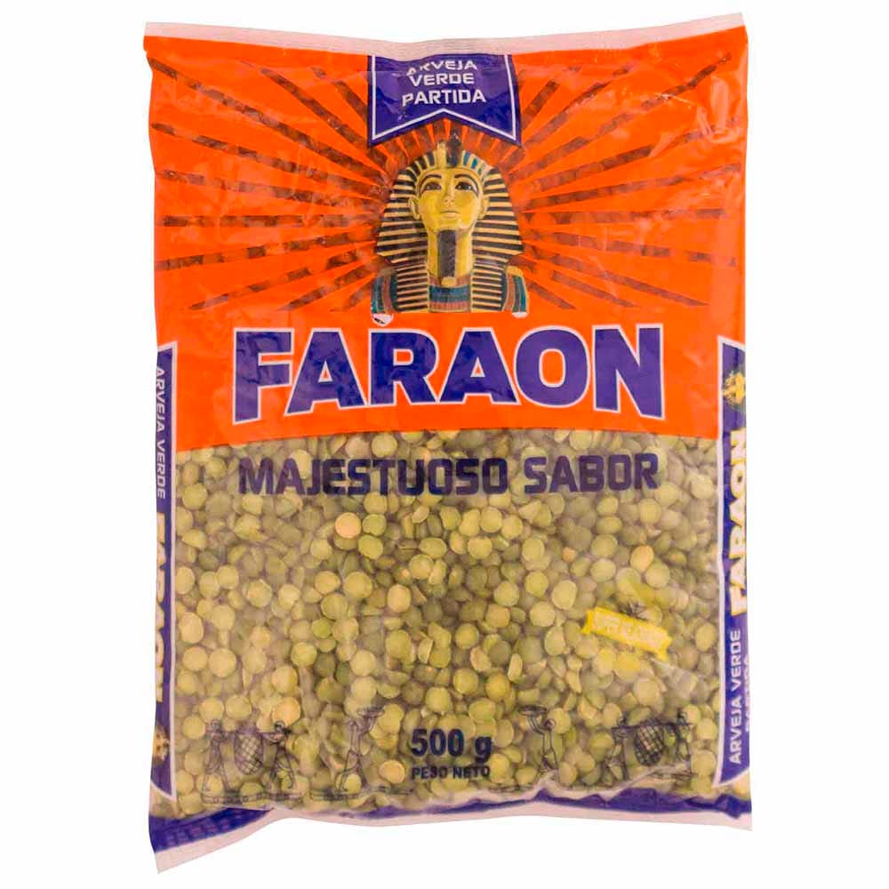 Arveja Verde Partida Faraon Bolsa 500g