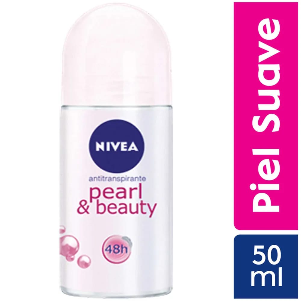 Desodorante para Mujer Roll On NIVEA Pearl & Beauty - Frasco 50ml