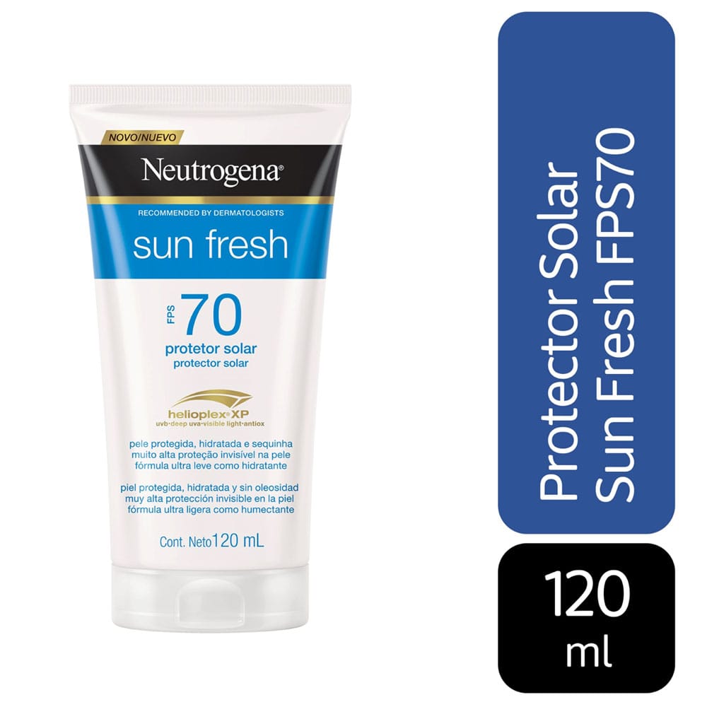 Protector Solar NEUTROGENA Sun Fresh Crema FPS70 Tubo 120ml