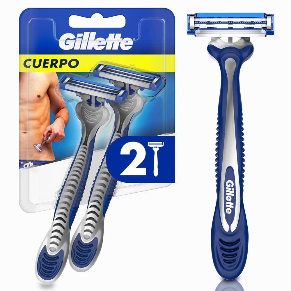 Máquina de Afeitar Desechable GILLETTE para la Zona Íntima y el Cuerpo Blíster 2un