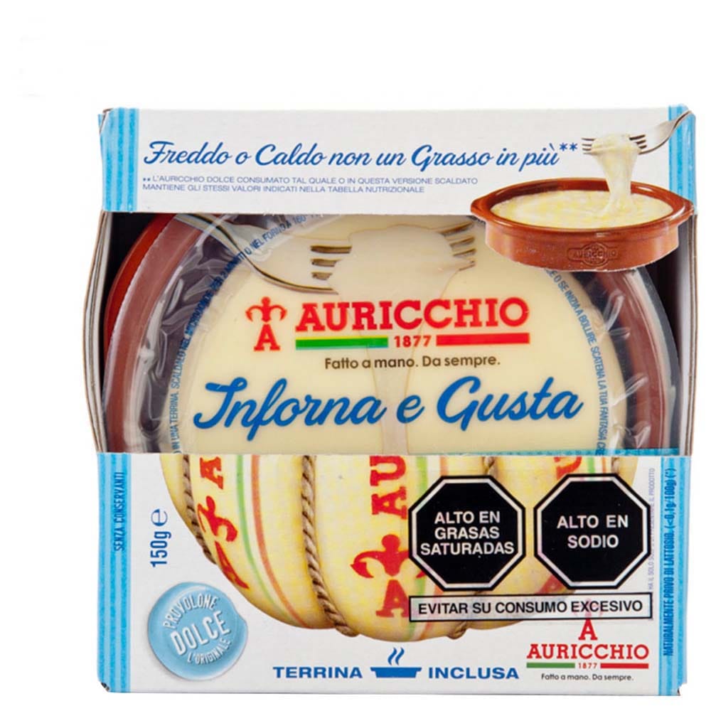 Queso Provolone con Ceramico AURICCHIO Caja 150g