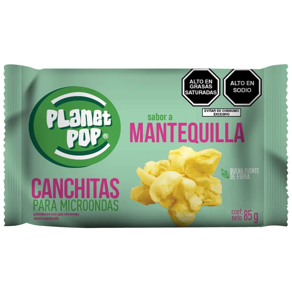 Pop Corn PLANET POP Mantequilla Bolsa 85g