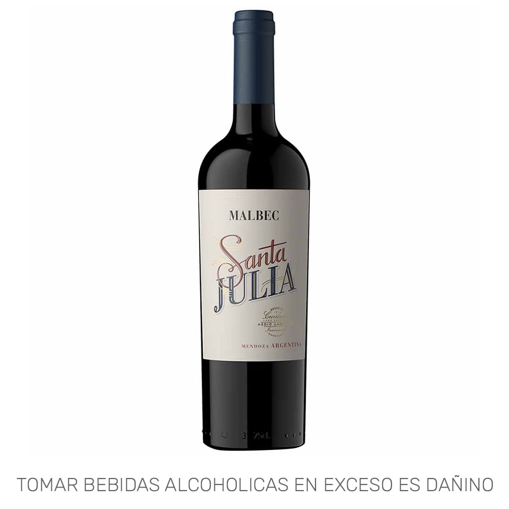 Vino Tinto SANTA JULIA Malbec Botella 750ml