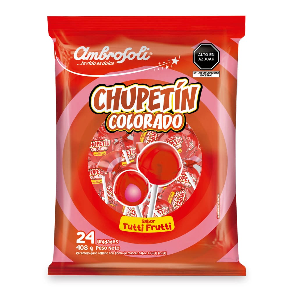 Chupetines Colorado AMBROSOLI Tutti Frutti Bolsa 25un