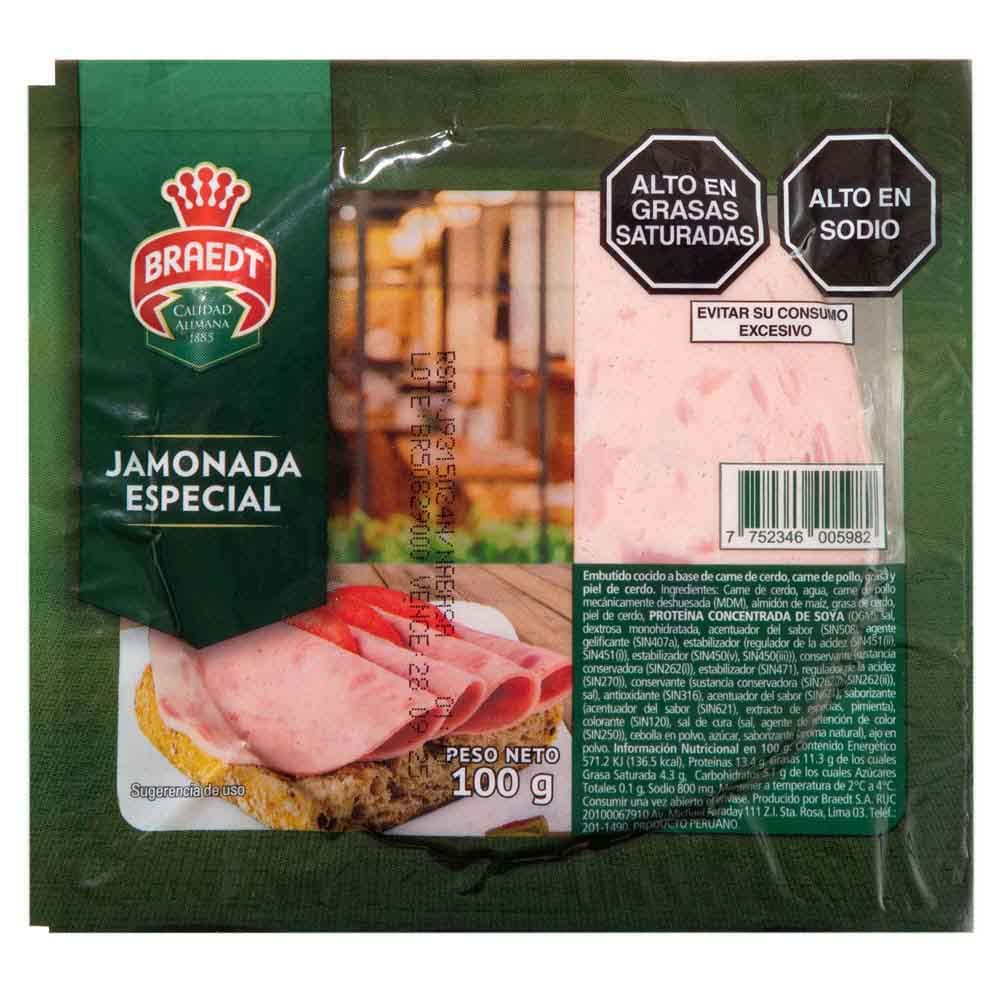 Jamonada Especial BRAEDT Paquete 100g
