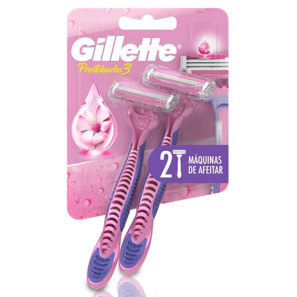 Máquina de Afeitar GILLETE Prestobarba 3 Mujer Descartable Paquete 2un