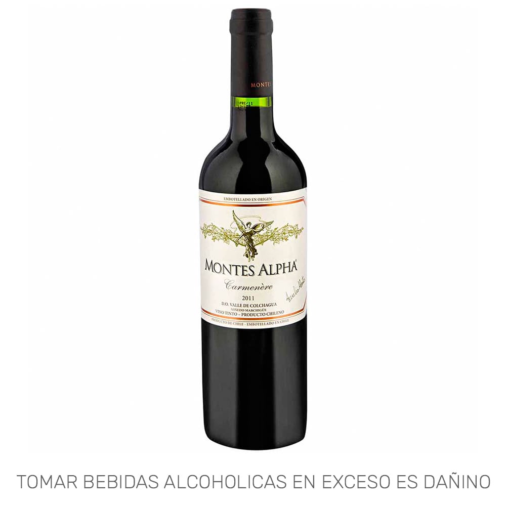 Vino Tinto MONTES ALPHA Carmenere Botella 750ml