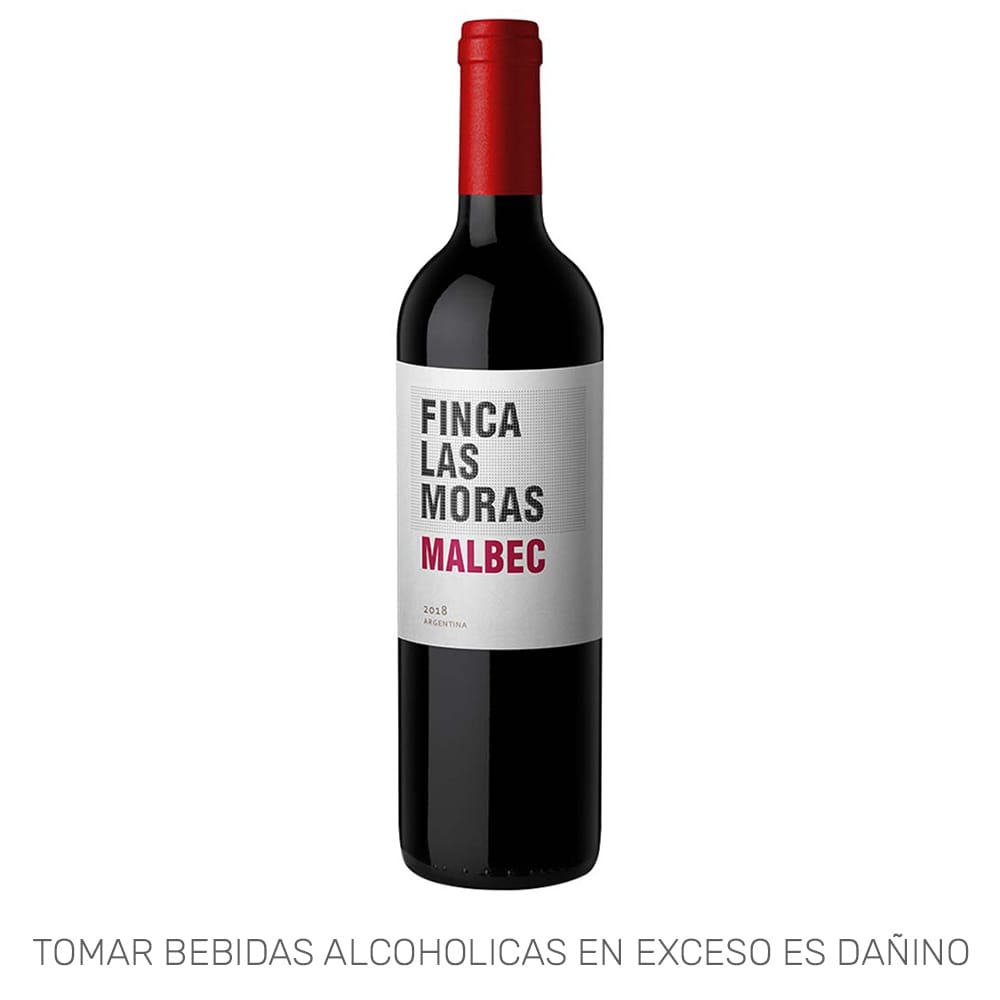 Vino Tinto LAS MORAS Malbec Botella 750ml