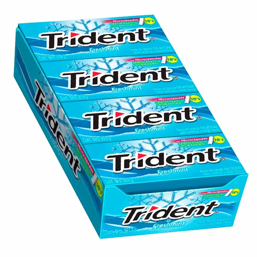 Goma de Mascar TRIDENT Evup Fresh Caja 12un