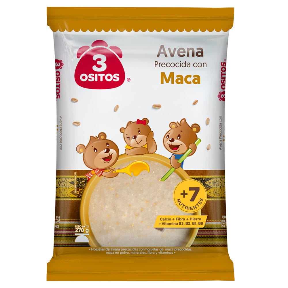 Maca Avena Premium 3 OSITOS Bolsa 270g
