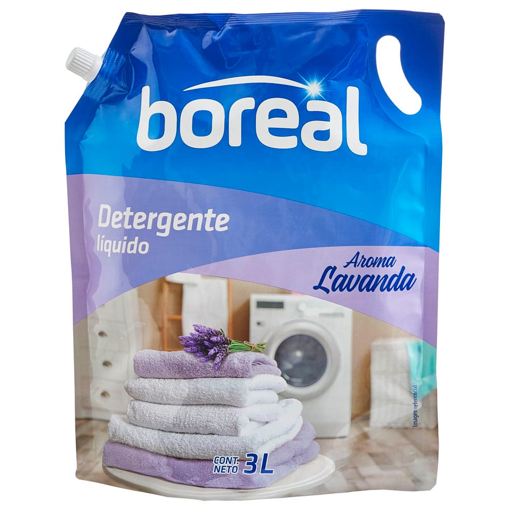 Detergente Líquido Lavanda BOREAL Doypack 3L