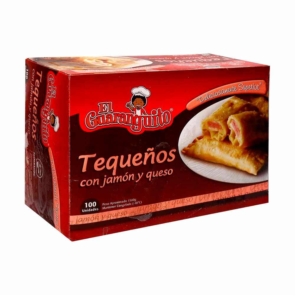 Tequeños de Jamón y Queso EL GUARANGUITO Paquete 12un