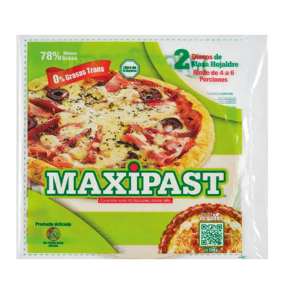 MAXIPAST Disco Masa Hojaldre Bolsa 220g
