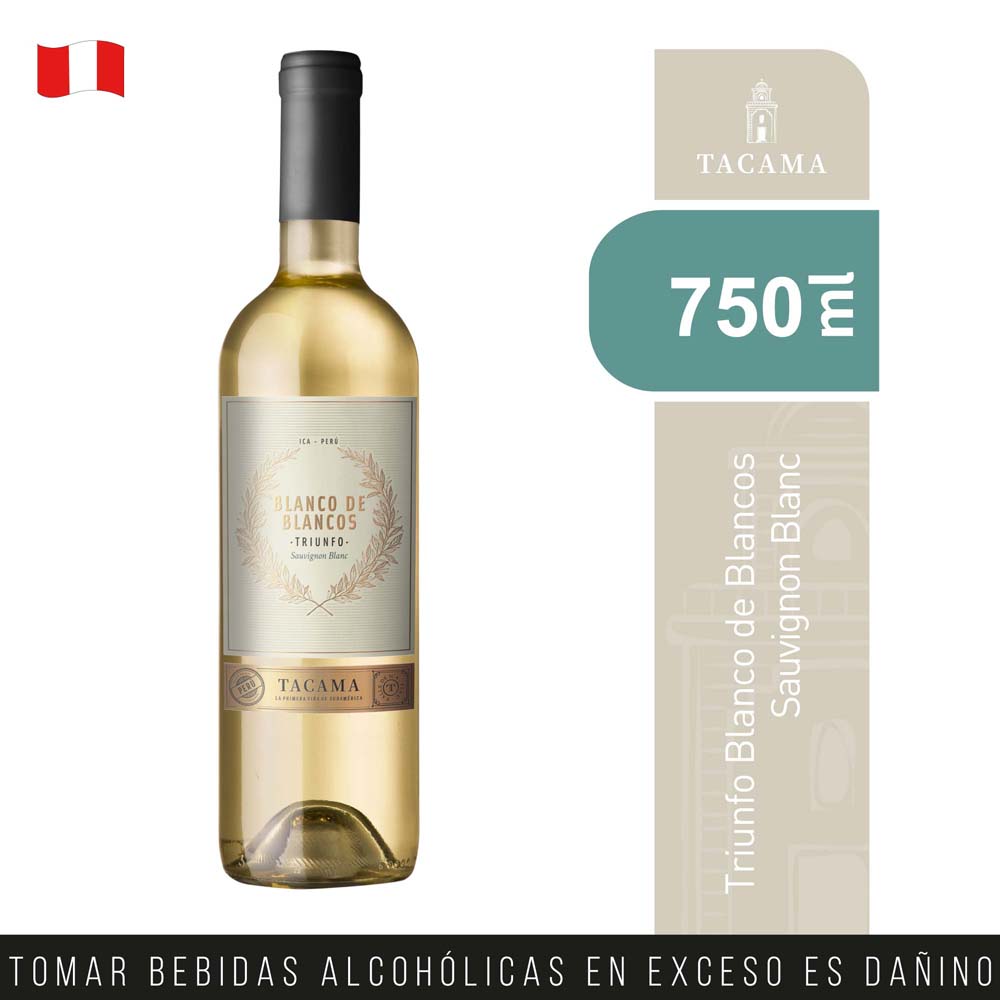 Vino Blanco TACAMA Blanco de Blancos Sauvignon Blanc Botella 750ml