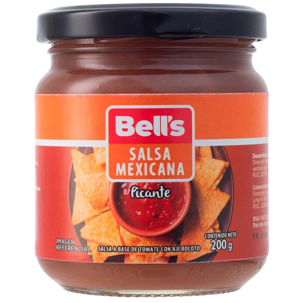 Salsa BELL'S Mexicana Picante Frasco 200g