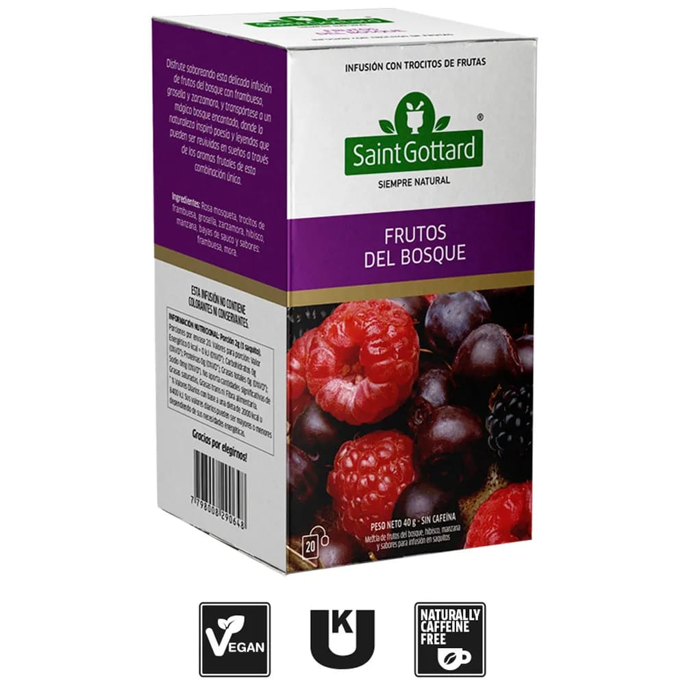 Infusiones SAINT GOTTARD Frutos del bosque Caja 20Un