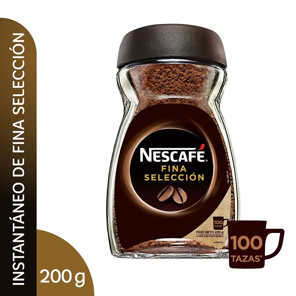 Café Instantáneo NESCAFÉ Fina Selección Frasco 200g