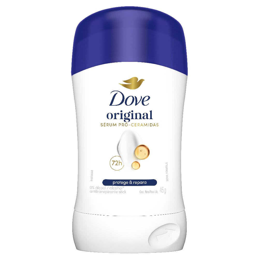 Desodorante para Mujer en Barra DOVE Original Frasco 45g