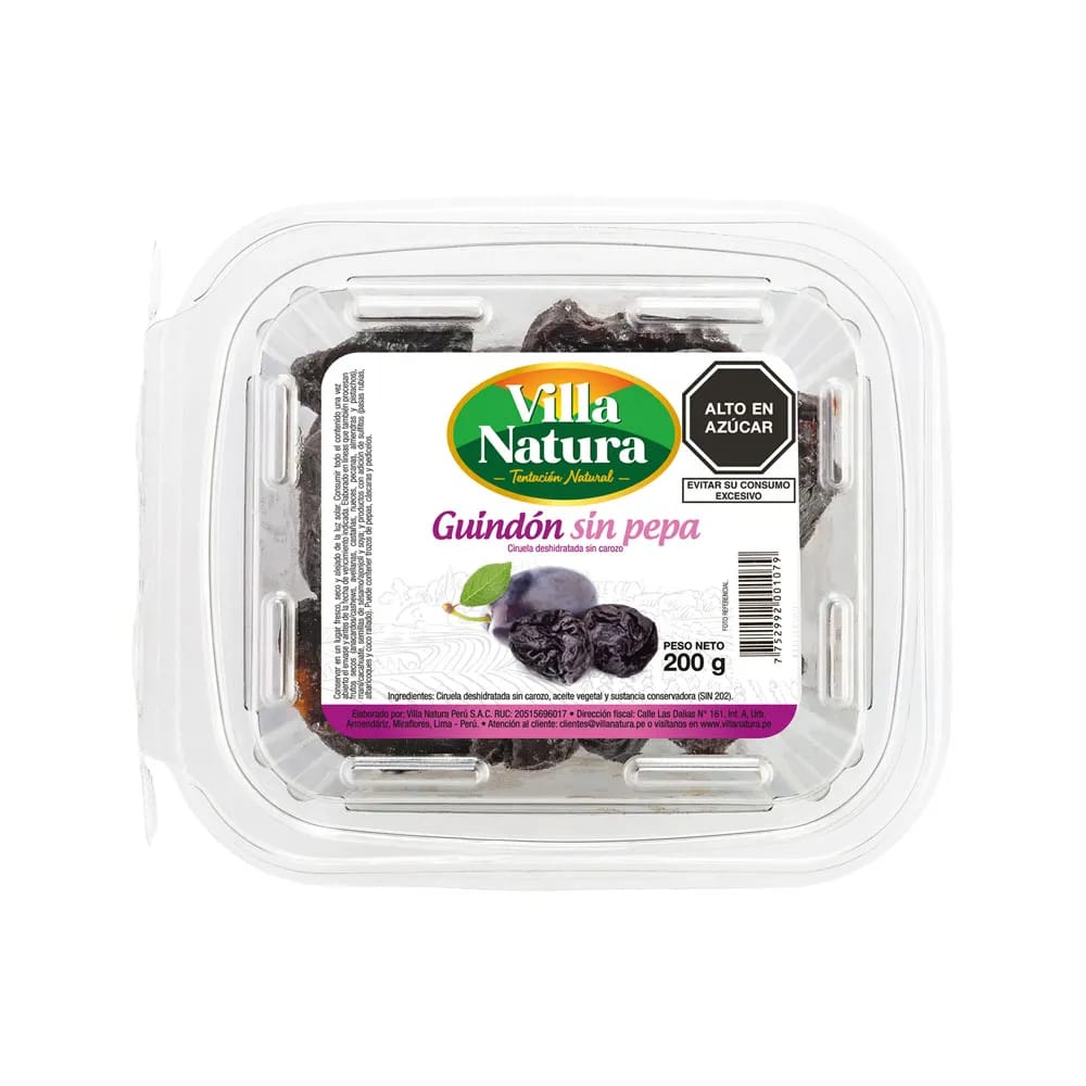 Guindón sin Pepa VILLA NATURA Táper 200g
