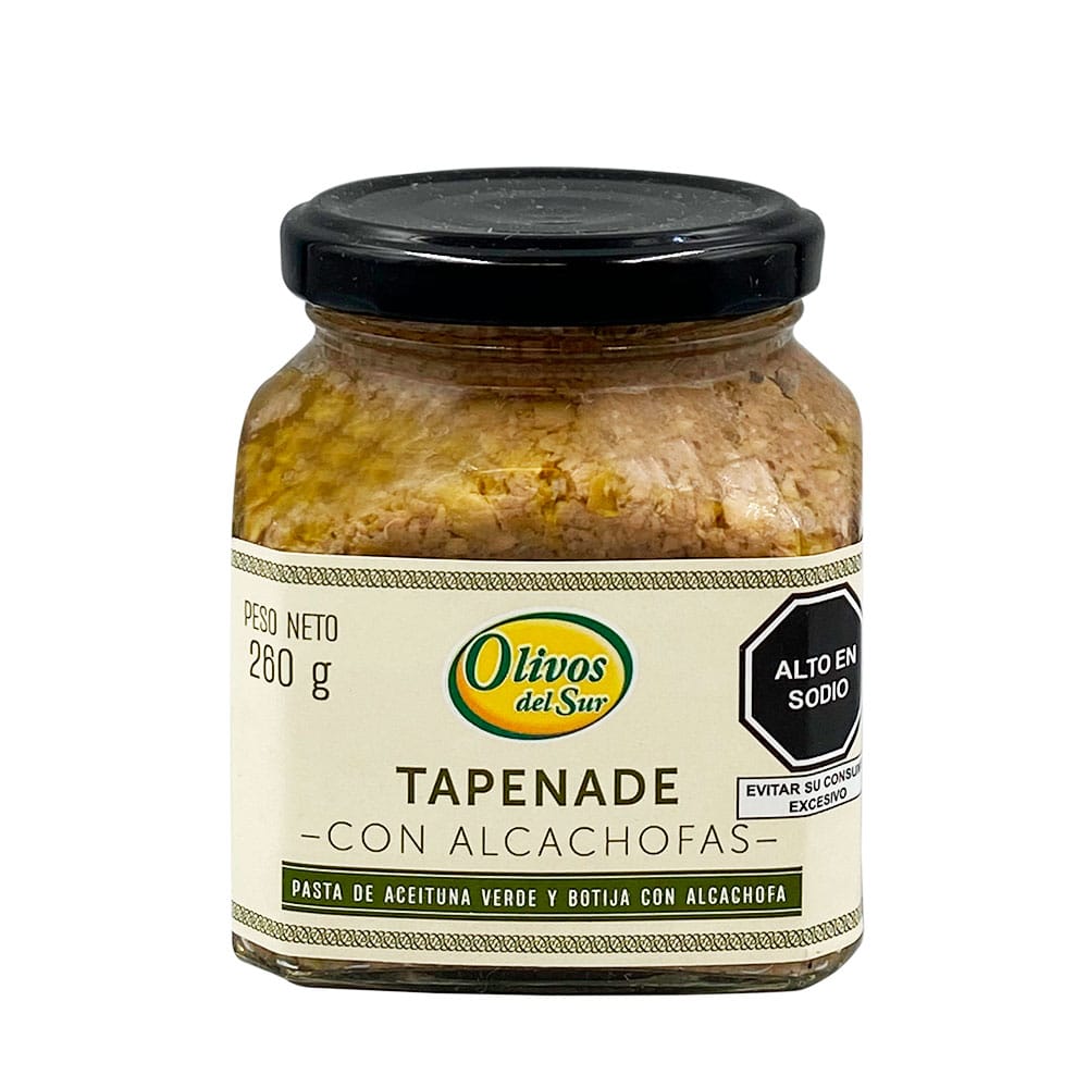 Tapenade con Alcachofas OLIVOS DEL SUR Frasco 260g