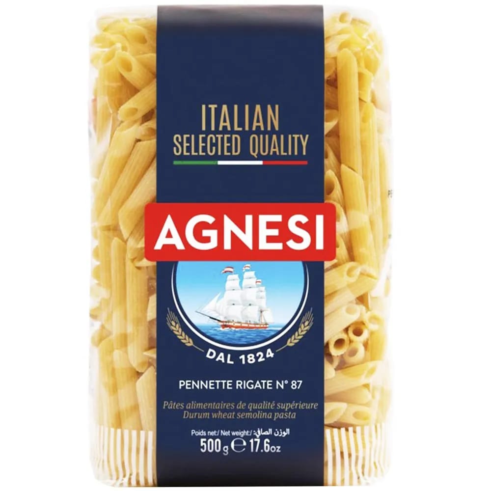 Fideos AGNESI Pennette Rigate Bolsa 500g